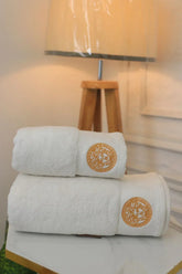 Versace Pure Cotton Bath Towel Set – Export Quality (2-Pcs)