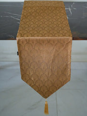 Bronze Diamonds Luxe Table Runner