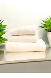 Off-White Premium Cotton Towels | Soft & Absorbent