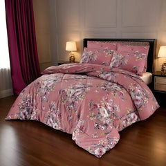 SIGNATURE PINK COTTON COMFORTER SET-7PCS