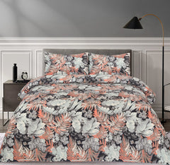 ROMA SKY PRINTED PURE COTTON BEDSHEET ASH-4007