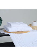 Pure White Premium Cotton Towels Set | Pack of 3