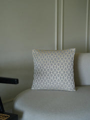 Ivory Maze Grey Cushion Cover