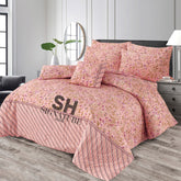PINK LINEP PURE COTTON COMFORTER SET-7PCS