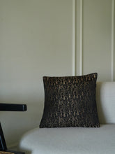 Camilla Golden & Black Textured Cushion Cover