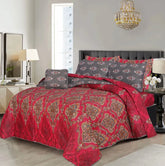SIGNATURE JHUMKA COTTON COMFORTER SET-7PCS