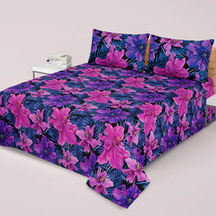 PRINTED PURE COTTON BEDSHEET ASH-4064