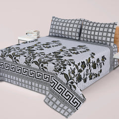 WINTOS PRINTED PURE COTTON BEDSHEET ASH-4001