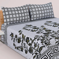 WINTOS PRINTED PURE COTTON BEDSHEET ASH-4001