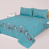 SIGNATURE SPECIAL SKY  PRINTED PURE COTTON BEDSHEET ASH-4004
