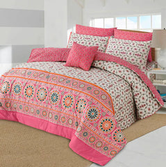 SIGNATURE FLOR COTTON COMFORTER SET-7PCS