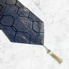 Navy Gold Nexus Table Runner