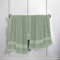 COTTON BATH TOWEL GRAINTE GREEN