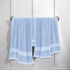 COTTON BATH TOWELSKY BLUE
