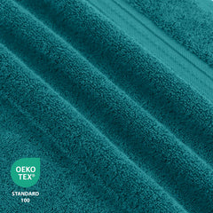 COTTON BATH TOWEL TEAL GREEN