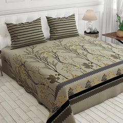 PRINTED PURE COTTON BEDSHEET ASH-4080