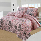 SIGNATURE S.G PINK COTTON COMFORTER SET-7PCS
