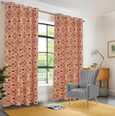 EXPORT COTTON DUCK PRINTED CURTAINS ECDPC-095 (Pair Of 2)