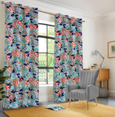 EXPORT COTTON DUCK PRINTED CURTAINS ECDPC-094 (Pair Of 2)