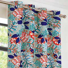 EXPORT COTTON DUCK PRINTED CURTAINS ECDPC-094 (Pair Of 2)