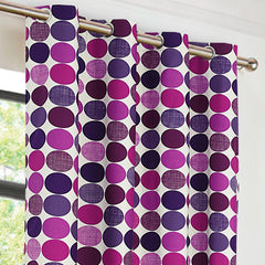 EXPORT COTTON DUCK PRINTED CURTAINS ECDPC-092 (Pair Of 2)