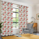 EXPORT COTTON DUCK PRINTED CURTAINS ECDPC-091 (Pair Of 2)