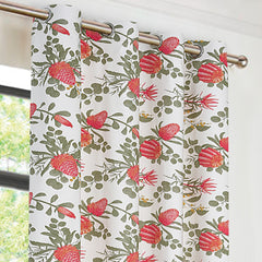 EXPORT COTTON DUCK PRINTED CURTAINS ECDPC-091 (Pair Of 2)