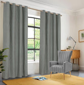 EXPORT COTTON DUCK PRINTED CURTAINS ECDPC-090 (Pair Of 2)