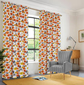EXPORT COTTON DUCK PRINTED CURTAINS ECDPC-089 (Pair Of 2)