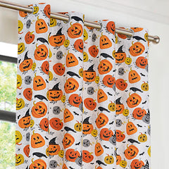 EXPORT COTTON DUCK PRINTED CURTAINS ECDPC-089 (Pair Of 2)