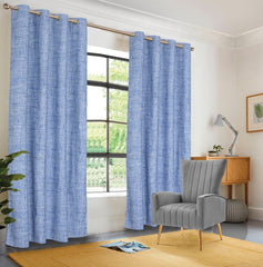 EXPORT COTTON DUCK PRINTED CURTAINS ECDPC-087 (Pair Of 2)