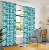 EXPORT COTTON DUCK PRINTED CURTAINS ECDPC-086 (Pair Of 2)