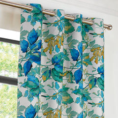 EXPORT COTTON DUCK PRINTED CURTAINS ECDPC-085 (Pair Of 2)