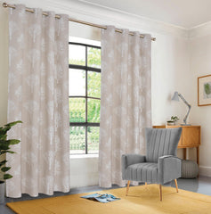 EXPORT COTTON DUCK PRINTED CURTAINS ECDPC-084 (Pair Of 2)