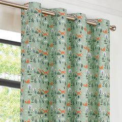 EXPORT COTTON DUCK PRINTED CURTAINS ECDPC-083 (Pair Of 2)