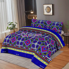 PRINTED SATEEN BEDSHEET SET ASH-4091