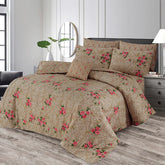 SIGNATURE SKIN FLOR COTTON COMFORTER SET-7PCS