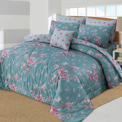 WAVY ASH-1011  COTTON COMFORTER SET-7PCS