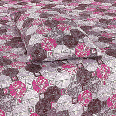 PRINTED PURE COTTON BEDSHEET ASH-4062