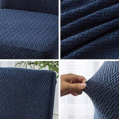 AINT MAT Velvet Turkish Sofa Cover - Blue