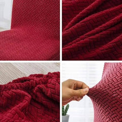 AINT MAT Velvet Turkish Sofa Cover - RED-MERON