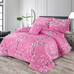 SIGNATURE PINK COTTON COMFORTER SET-7PCS