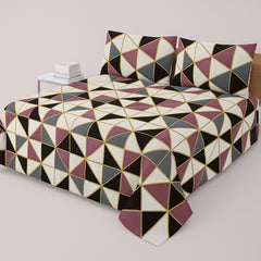 PRINTED PURE COTTON BEDSHEET ASH-40106