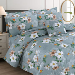 SIGNATURE EMBRIODERYY COTTON COMFORTER SET-7PCS