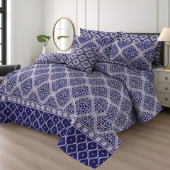 BLUE VERCASE ASH-1021 COTTON COMFORTER SET-7PCS
