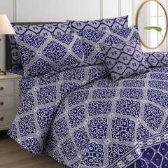 BLUE VERCASE ASH-1021 COTTON COMFORTER SET-7PCS
