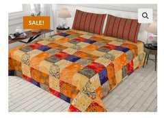 PRINTED PURE COTTON BEDSHEET ASH-4074