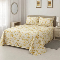 PRINTED PURE COTTON BEDSHEET ASH-4095