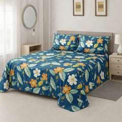 PRINTED PURE COTTON BEDSHEET ASH-4097