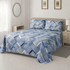 PRINTED PURE COTTON BEDSHEET ASH-5100